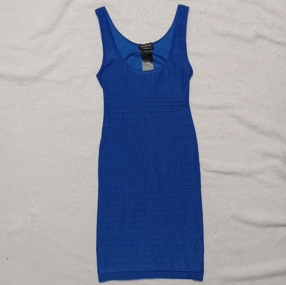 bebe Dresses & Skirts - 4 for $10 Bebe Royal Blue Sleeveless Stretchy Cutout Bodycon Bandage Dress M/L